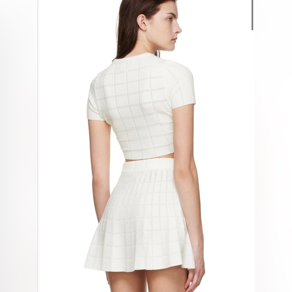 🎉HP🥳 Solid and Striped White Knit Set - Picture 5 of 12